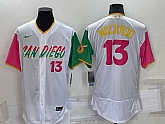 Padres 13 Manny Machado White Nike 2022 City Connect Flexbase Jersey,baseball caps,new era cap wholesale,wholesale hats
